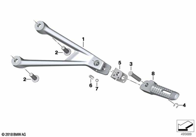 46718526852 - Frame and Mounting Parts: Plate for BMW-Motorrad Image