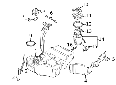 Fuel System Components for 2015 Volkswagen CC #0