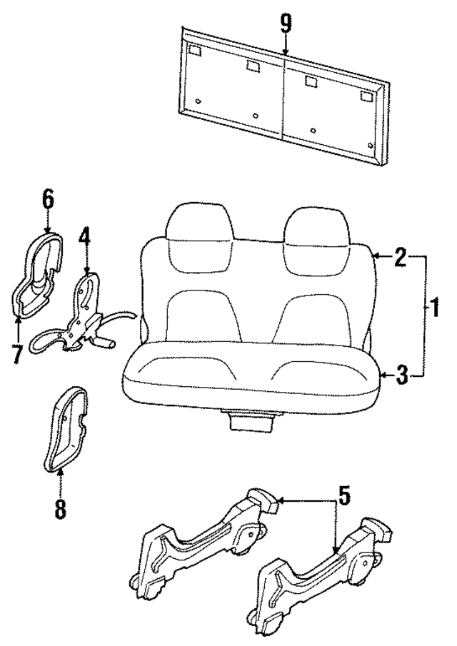 4797231 - Body: Seat Track Support for Mopar Image