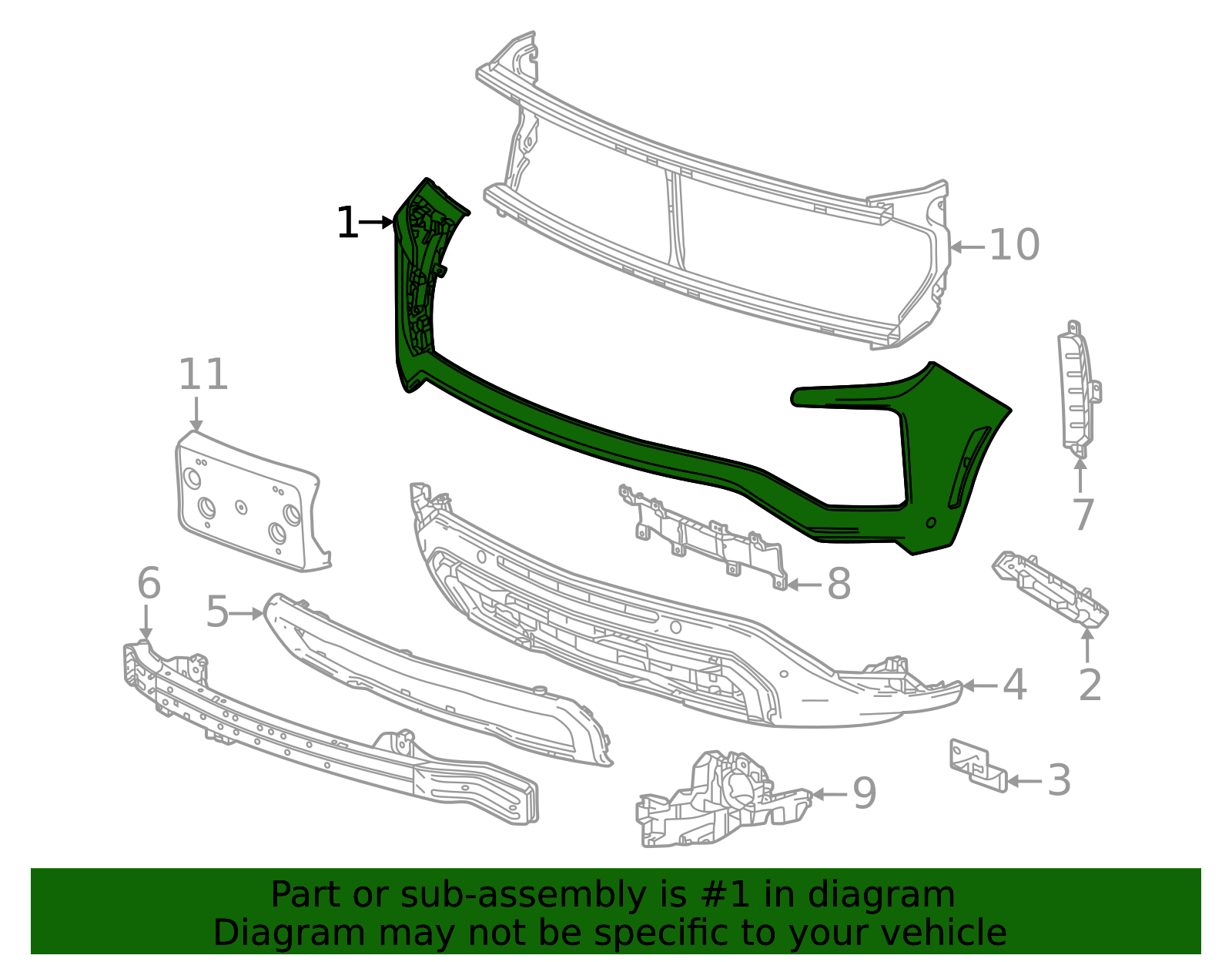 2025-2026 Chevrolet Bumper Cover 85754385 GM | GMPartsDirect.com