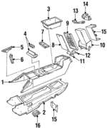3533784 - Body: Console for Cadillac: Allante Image