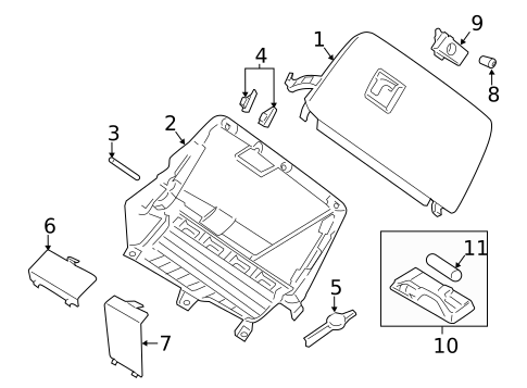 Glove Box for 2012 BMW X3 #0