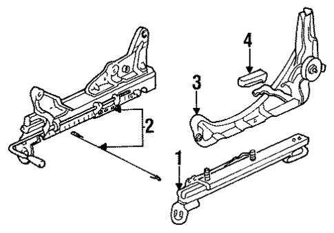 Tracks & Components for 1996 Honda Civic del Sol #0