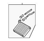 7L0819032A - : Heater Core for Volkswagen: Touareg Image