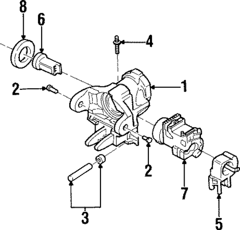 Ignition Lock for 1998 Cadillac Catera #0