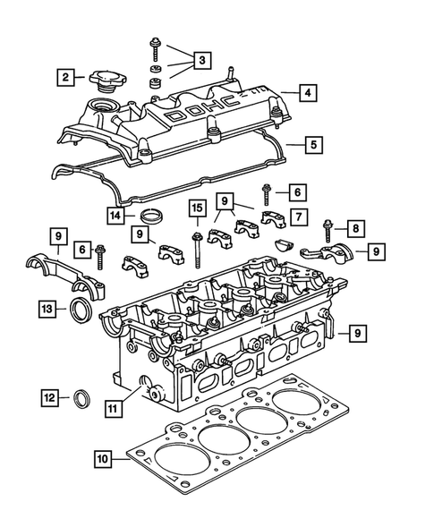 Cylinder Head for 2004 Chrysler PT Cruiser #0