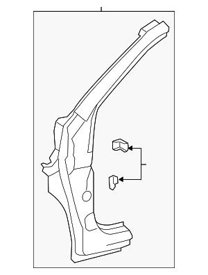 61131-0R030 - Hinge Pillar - 2013-2018 Toyota RAV4 | OEM Genuine Toyota ...