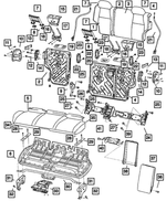 1DF261D5AA - Interior Trim: Rear Seat Back Cover, Right for Mopar Image