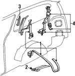 SL67RK5AA - : Lap &amp; Shoulder Belt for Chrysler: Grand Voyager, Town &amp; Country, Voyager | Dodge: Caravan, Grand Caravan Image