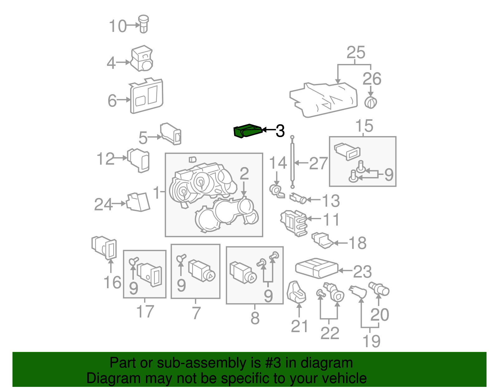 Genuine Toyota Clock part# 83910-02100 for 2005-2008 Toyota Matrix ...