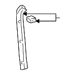 6793742010B1 - Body: Back Glass Reveal Molding for Toyota Image