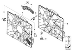 17422282936 - Radiator: Fan Housing with Fan for BMW Image