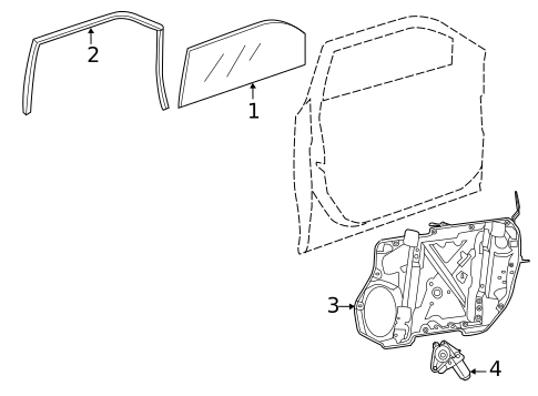 Glass - Front Door for 2015 Chrysler 300 #0