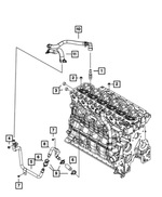 68029028AA - Air Conditioners and Heaters: Hose for Dodge: Ram 2500, Ram 3500 Image