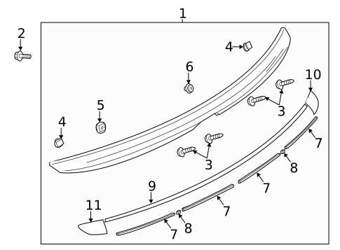 Rear Spoiler for 2020 Toyota Yaris #0