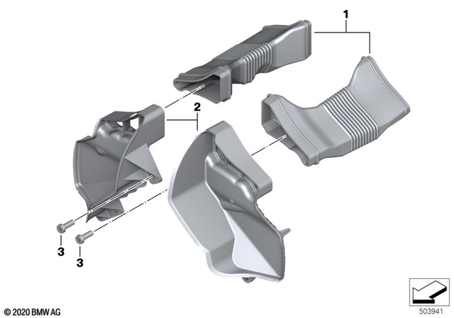 13717923525 - Fuel System: Set, Hose Bellows -  for BMW-Motorrad Image