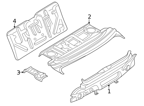 Rear Body for 2002 INFINITI Q45 #0