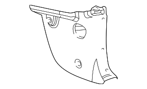 YS4Z5402344CBA - Body: Kick Panel Trim for Ford Image