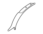 5S4Z6103599AAA - Body: Body A-Pillar Trim Panel for Ford Image