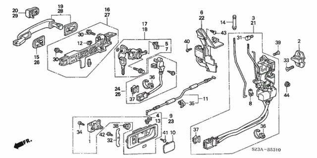 Front Door Locks for 2004 Acura RL #0