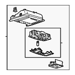 GG1Z54519A70DA - Body: Overhead Console for Ford: Police Interceptor Sedan, Special Service Police Sedan Image