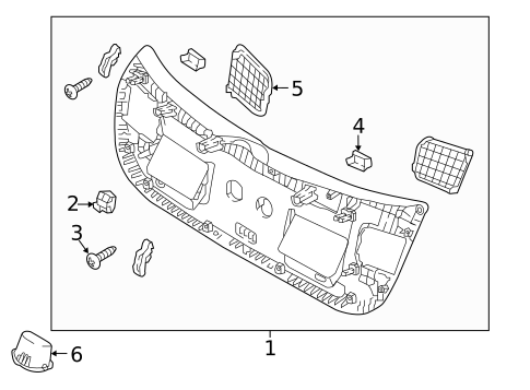 Interior Trim for 2023 Kia Rio #0