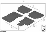 7149166608 - Retrofitting / Conversion / Accessories: Hook&amp;Loop Element with Bayonet Fastener for BMW Image