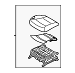 881003Q000Y3A - Body: Cushion Assembly for Hyundai: Sonata Image