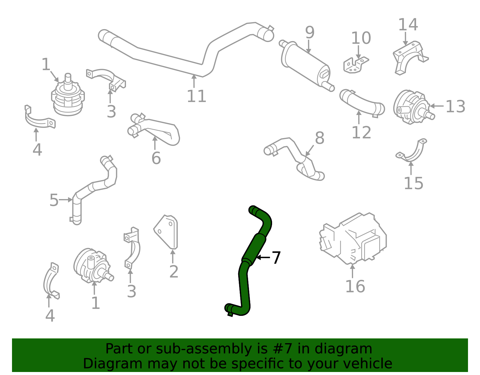 8a577a Range Rover Coolant Hose - Reliable OEM Engine Cooling EM5Z-8A577-A | AutoNation Parts