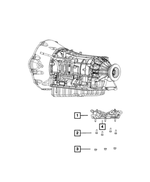 68090654AC - AS69RC; 6-Speed; Automatic Transmission: Transmission Mount Isolator for Ram: 3500 Image