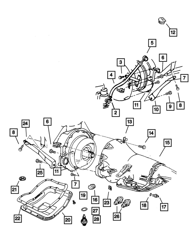 6029799 - Automatic Transmission 4 Speed: Screw And Washer for Mopar Image