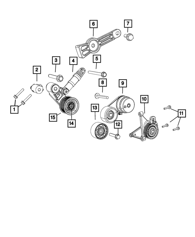 « 6512871AA – Cooling : Tête Hexagonale à Embase Boulon pour Mopar Image »