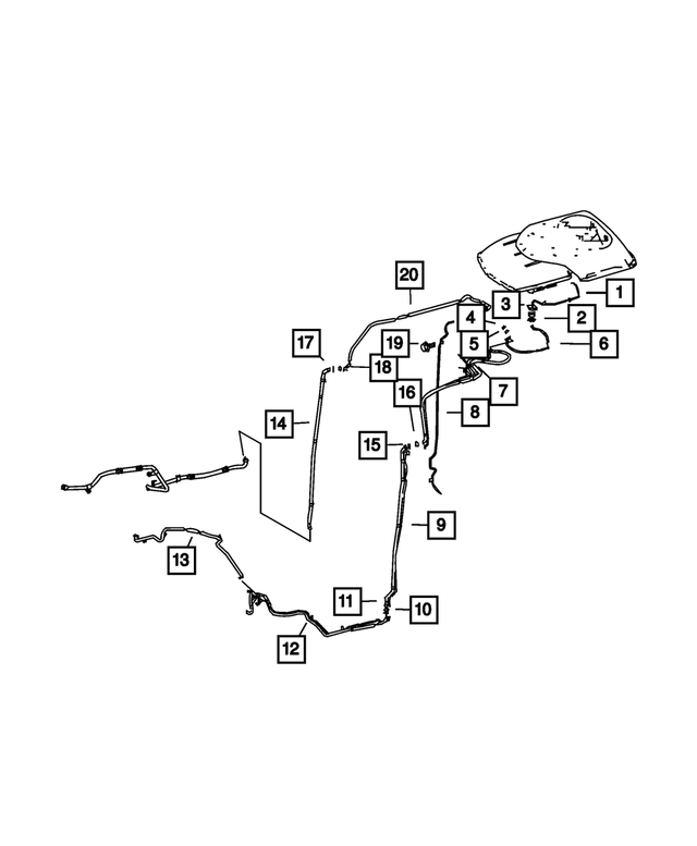 68009179AA - : A/C Line for Mopar Image