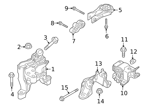 Engine & Trans Mounting for 2019 Mazda 6 #1