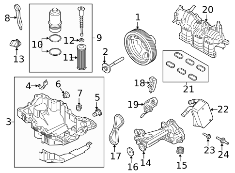 Cylinder Block Components for 2018 Lincoln MKZ #0