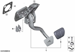 35006891119 - Pedals: Pedal Mechanism for BMW Image