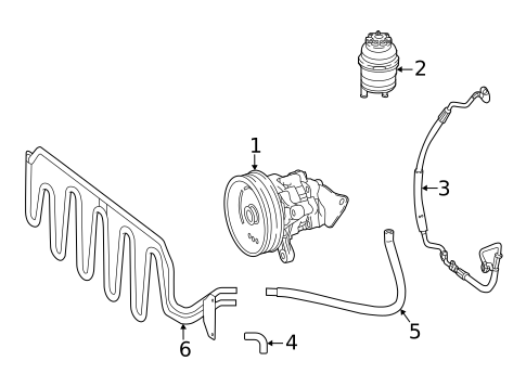 Pump & Hoses for 2006 Mercedes-Benz G55 AMG #0
