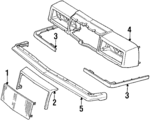 4334861 - Body: Grille for Mopar Image