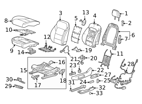 Power Seats for 2023 Buick Enclave #0