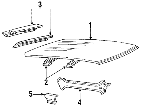Roof & Components for 1991 Mazda Navajo #0