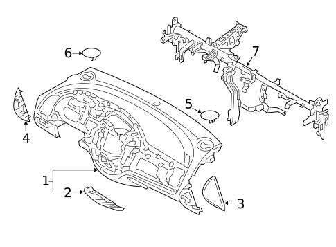 Instrument Panel for 2014 Kia Forte Koup #0