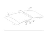 2137806001 - Sliding Sunroof: Sliding Sunroof Frame for Mercedes-Benz Image