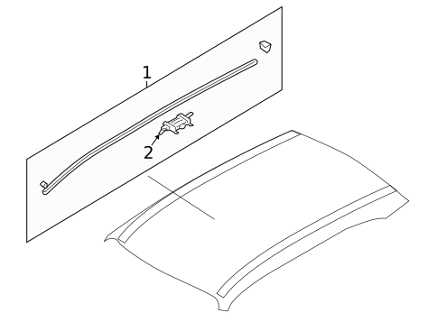 Exterior Trim - Roof for 2010 Hyundai Santa Fe #0