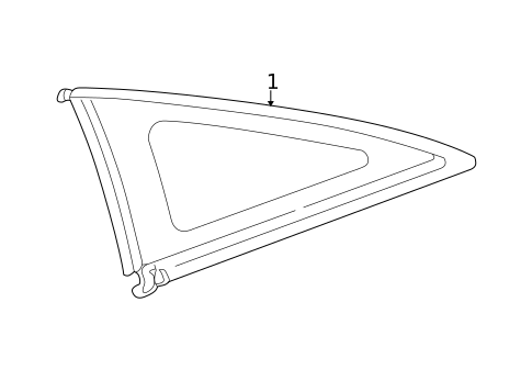 Glass & Hardware for 2004 Toyota Celica #0