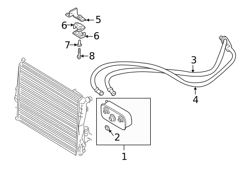 Trans Oil Cooler for 2005 BMW X3 #0
