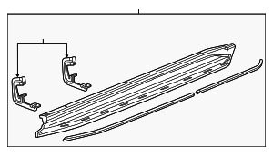2015-2020 GM Bright Chrome Passenger Side Running Board 22813703 GM ...
