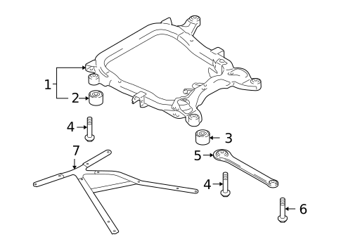 Suspension Mounting for 2010 Saab 9-3X #0