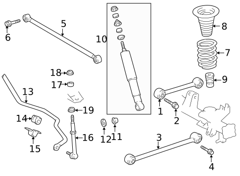 Rear Suspension for 1997 Toyota 4Runner #0