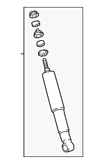 Toyota OEM Shock Absorber (Left, Right, Rear) 48531-80692