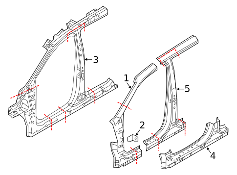 Hinge Pillar for 2019 Kia Sorento #0